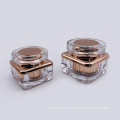 New15g 30g 50g square gold UV painting cream Jars cosmetic containers skin care packaging for skin care cream